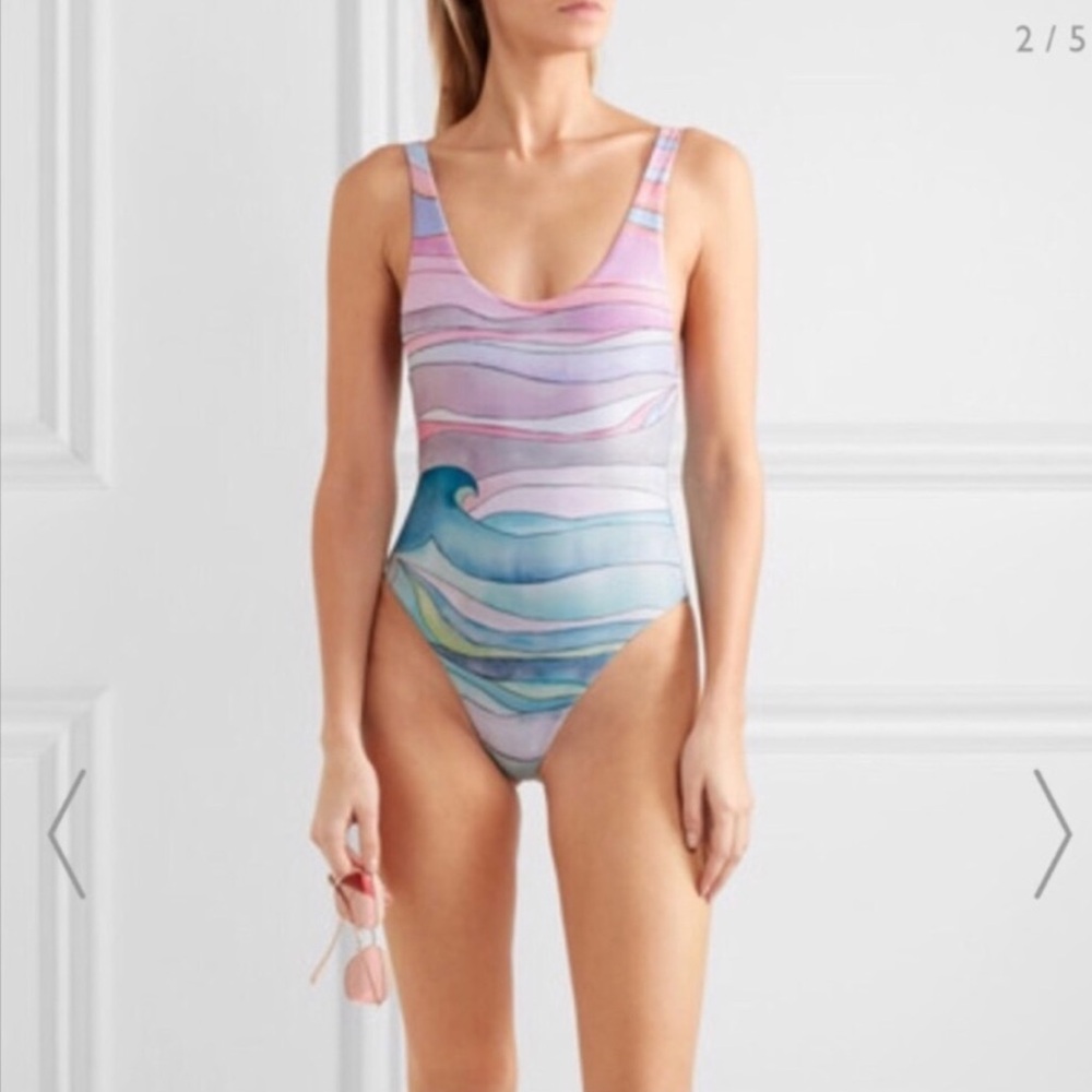 Mara Hoffman Waves One Piece Swimsuit